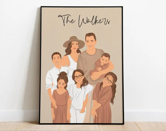Faceless Portrait, custom illustration, personalised photo, photo illustration, personalised portrait, boyfriend gift, girlfriend gift